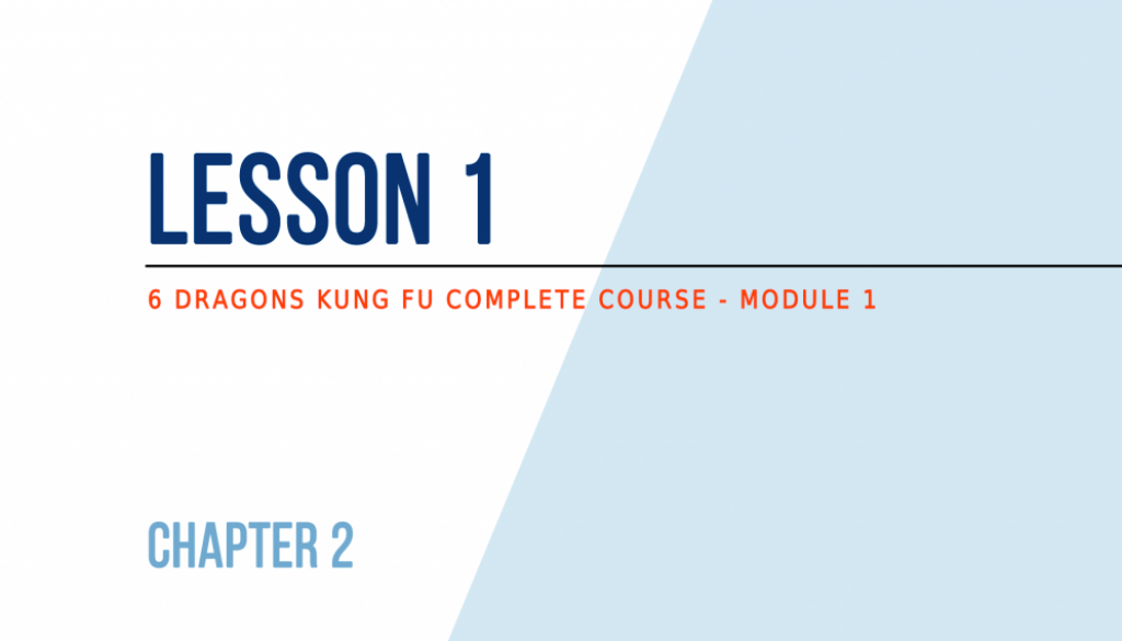 Lesson 1 (chapter 2) of the free Kung Fu Course (module 1)